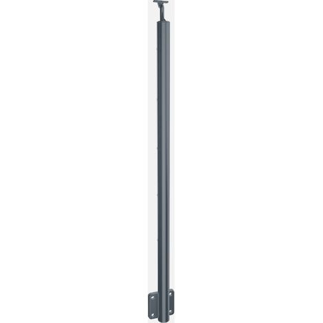 OPALU - Poteau supplémentaire de finition - Fixation latéral - Gris anthracite