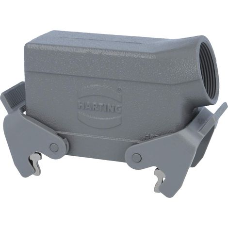 HARTING Han 16B Capot bas, 1xM32 sortie de câble latérale, avec 2 étriers transversaux Presse-étoupe M32 Plage de serrage 11,0 mm - 21,0 mm - 1 Stück (1/3)