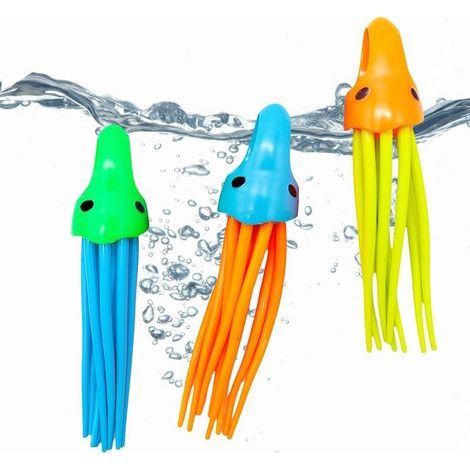 Jeux Piscine pour Enfants 6 7 8 9 10 Ans, 3 pièces Méduse de Plongée Jouets de Plongée，Jeu piscine pour Garçon Fille Extérieur L'été Divertissements Entrainement sous Marin Plongée Natation (1/5)