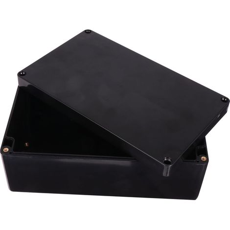 Boîte de Jonction en Plastique Boîte à Projets en Plastique Abs Noir Étanche Haute Dureté Vis, pour Projets Étudiants et Amplificateurs (1/5)