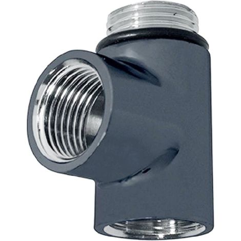Heatwave Towel Rail Dual Fuel T-Piece Anthracite (1/2)