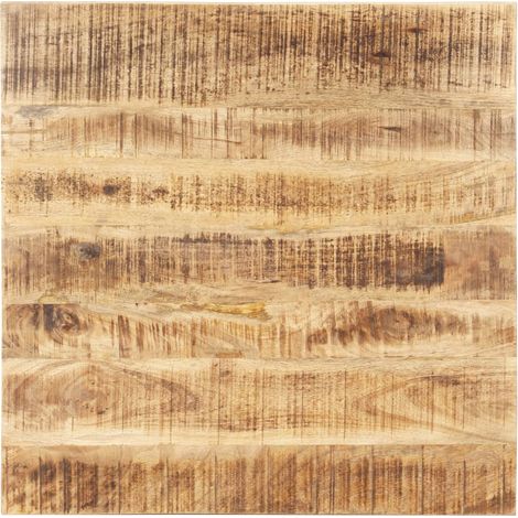 Dessus de table, Plateau De Table Bois de manguier solide 25-27 mm 80x80 cm LKF53567 (1/5)