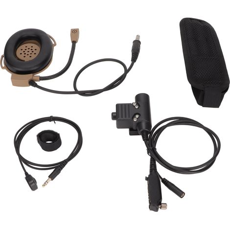 Casque militaire HD01 unilatéral à haute résistance, réglable pour moto, chasse en extérieur, kit oreillette ajustable casque moto. (1/5)