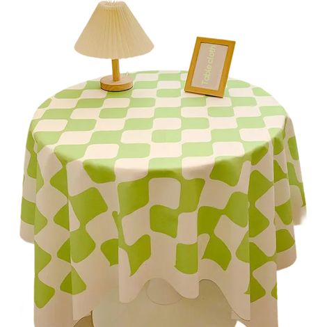 Nappe à carreaux, nappe à carreaux, nappe à carreaux pour dortoir étudiant, nappe de table ronde, nappe de table basse, set de table (1/5)