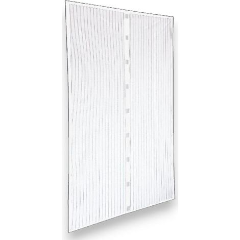 Zanzariera a tenda magnetica bianca per esterno e interno - 120x250 cm (1/2)