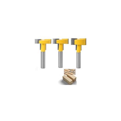 Lot de 3 fraises en carbure de tungstène 8mm – Pour défonceuse et routeur – Coupe nette pour bois dur et résineux (1/5)