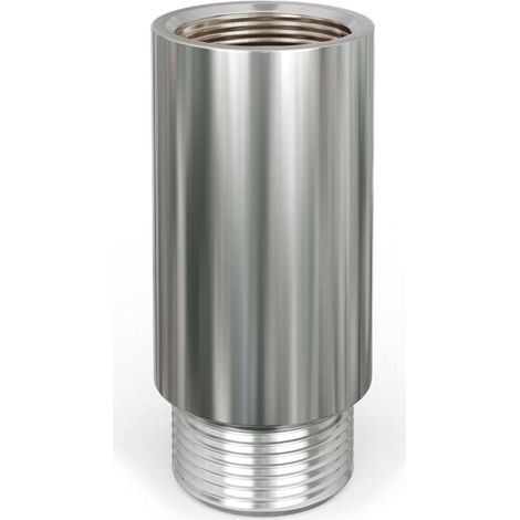 Radiator Valve Tail Extension 40mm 1/2" MxF - Chrome (1/2)