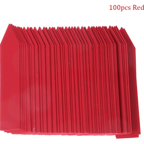 100 étiquettes blanches en plastique de 10 x 2 cm pour plantes (1/5)