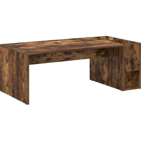 Maison Exclusive - Couchtisch Geräucherte Eiche 101,5 x 50 x 37 c