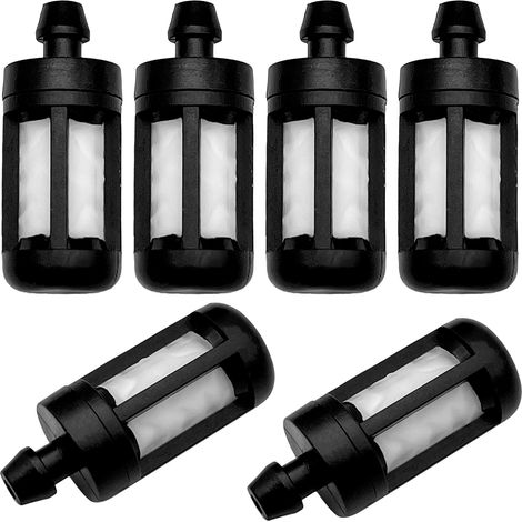6 Filtros de Combustible para Motosierras Stihl - Compatibles con Tuberías de 0,31" (8mm) - Repuesto para Parte 0000 350 3504 - Compatible con Modelos Stihl MS250 MS340 MS360 MS440 MS880 (1/4)