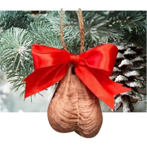 Décorations de Noël humoristiques en forme de testicules - Idées de décoration pour la maison - Décorations de Noël créatives (1/3)