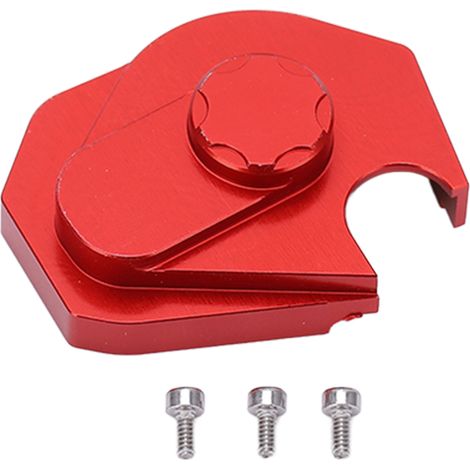 Couvercle De Boîte De Vitesse - Aluminium CNC Anodisé - Pour Axial SCX24 1/24 RC Crawler - Rouge - 1 Pièce (1/5)