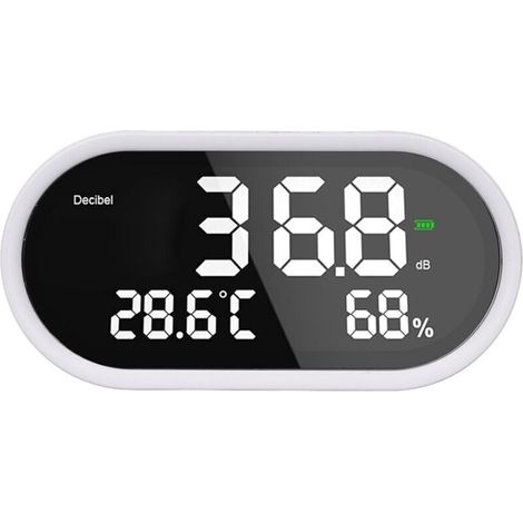Digital Decibel Metter LCD Affichage de Haute Précision Température Humidité Humidité Niveau Sound Niveau pour Hospital Temp