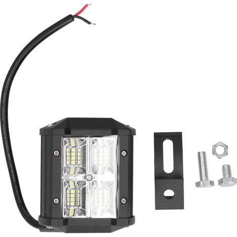48-W-LED-Arbeitsleuchte, weißes Licht, quadratische Form, universell einsetzbar für Autos, Geländemotorräder, Boote, 12 V (1/3)