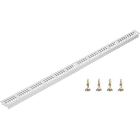 Aluminium Door Ventilation Grille 30 x 600 mm Silver (1/5)