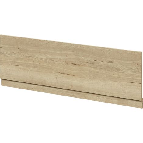 Autumn Oak MDF 1700mm Front Bath Panel with Plinth (1/4)