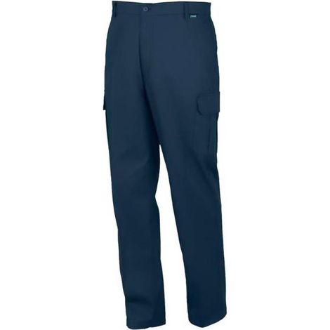 ISSALINE pantalon algodon trabajo azul 8030n europa m , Pantalón de trabajo algodón azul 8030N Europa (Talla M), un pantalón laboral cómodo y resistente diseñado para el uso profes