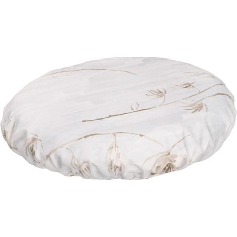 Wasserdichte, rutschfeste, runde Tischdecke, 120 cm, Kaffeebraun-2 Sizes-80cm White (1/5)