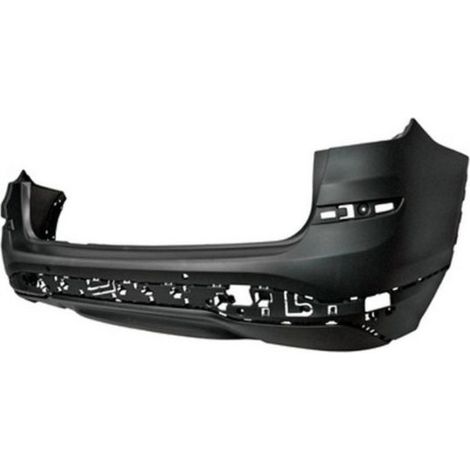 Pare-choc arrière à peindre avec trous radars/moulure et échappement double à gauche modèle X-Line BMW X3 2 F25 phase 2 2014-2017