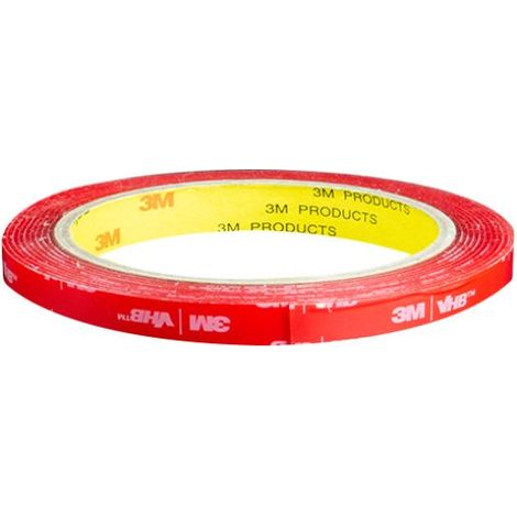 Cinta adhesiva transparente de doble cara extrafuerte 3M VHB 4910, impermeable y ultrarresistente a altas temperaturas para decoración y fijación de automóviles y hogares (5 mm x 3 m). (1/4)