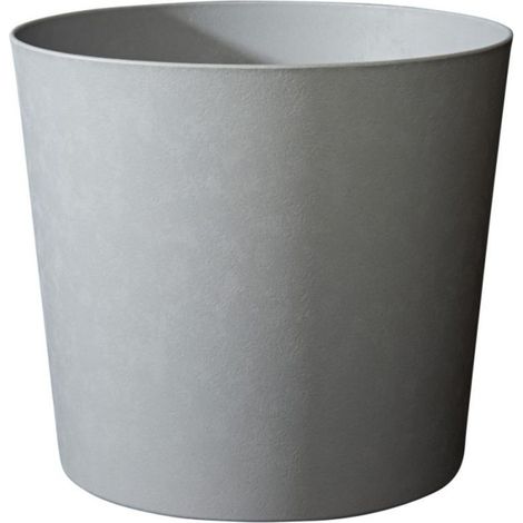 Maceta cónica Ø 40 cm - EDA - Elemento - 30 L - Interior / Exterior - Ø 39,1 x H. 32 cm - Gris Antracita (1/5)