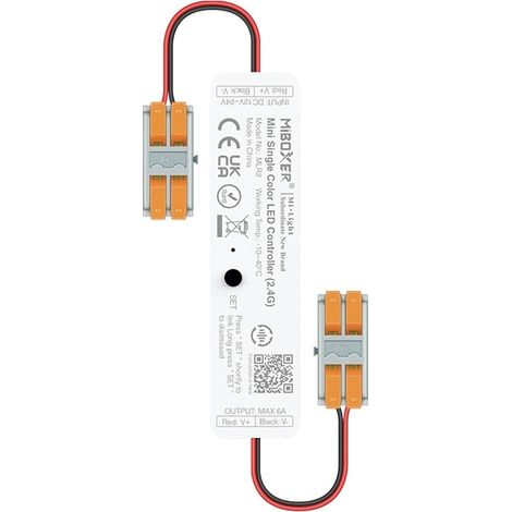 Controller Regolatore Mini Striscia LED Monocolore 12/24V DC MiBoxer MLR2 Monocolore