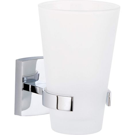 Tesa KlaamExtra, Portarotoli Carta Igienica, Metallo Cromato, Autoadesivo, Tecnologia di Montaggio Adesiva, 61mm x 46mm x 136mm (1/5)