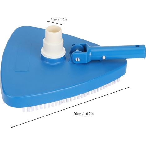 Tête d'aspiration triangulaire pour piscine - Accessoire de nettoyage avec poids supplémentaire - Outil de nettoyage sous-vide pour piscines (1/5)