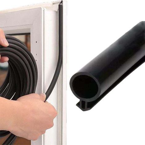 10m Rubber Window Seal, Type O Rubber Door Seal, Suitable for an Interior Gap of 5-7mm (Black) (1/4)