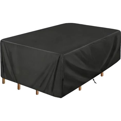 Funda para muebles, protección para todo tipo de clima, ajuste universal, negro-a, 250x250x90 (1/2)