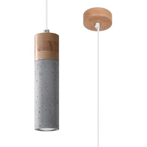Lámpara colgante Nato gris, 1 luz (1/5)