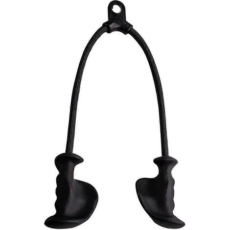 Corde de traction ergonomique pour triceps avec poignée antidérapante en caoutchouc naturel pour un développement musculaire accru - Salle de sport (1/5)
