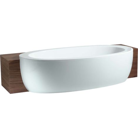 Laufen Il Bagno Alessi One - Badewanne Halbeinbau-Version 203x102 cm, mit Massagedüsen, LED-Beleuchtung und Sensorsteuerung, weiß H2449700006751 (1/4)
