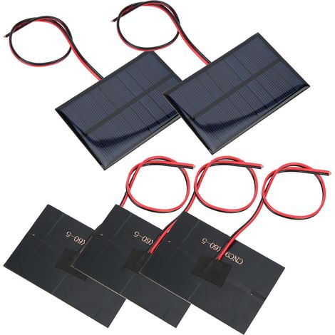 5 modules de panneaux solaires DC5V 150mA avec câble de 30 cm (11,8 pouces) résistant aux intempéries pour la charge (1/5)