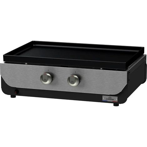 piastra elettrica le marquier "original 260" in acciaio nero 2 bruciatori (1/3)