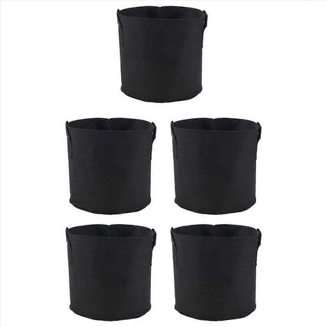 Tissu pots récipient 5 lot 3 Gallon plante Grow Bags (1/5)