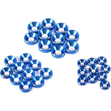 Rondelles Metal 30 Pièces Rondelles De Tête Fraisées M5 Rondelles Pour Gonds De Porte Rondelles De Tête Fraisées Anodisées Joint En Alliage (1/4)