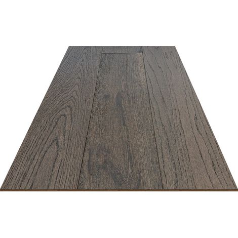 Parquet Contrecollé - Chêne - Copenhague Réglisse - Verni - larg. 19 cm (1/2)