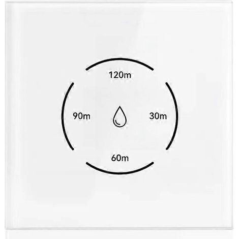 Interrupteur tactile intelligent Tuya WiFi pour chauffe-eau 40 A avec fonction de compte à rebours et commande vocale - Blanc UE (1/5)