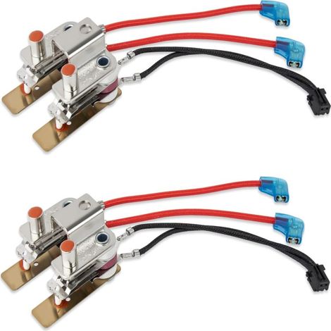 Sensor de presión para olla a presión eléctrica con interruptor de presión y termostato bimetálico, color plata (2 unidades)