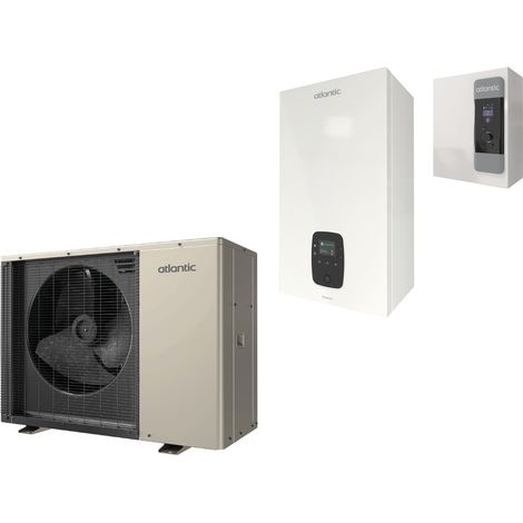 Pompe à chaleur hybride murale monobloc gaz Hybea 6 kW Micro 30 kW - ATLANTIC - 527433