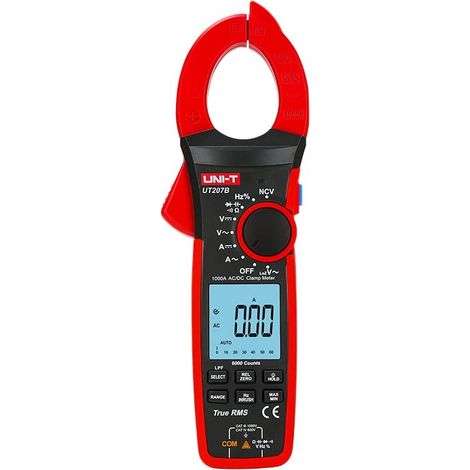 UNI-T UT207B SÉRIE UT200 TRUE RMS COLLIER DE SERRAGE NUMÉRIQUE 1000 A AC/DC 10 HZ-1 MHZ