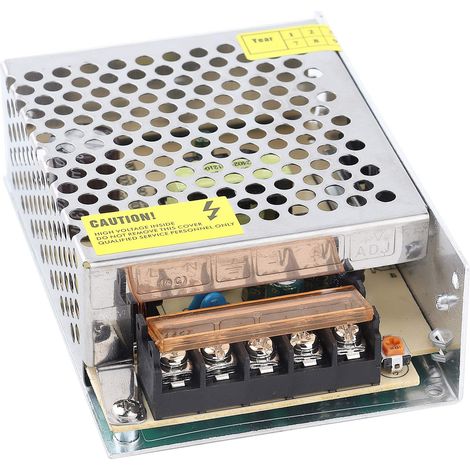 Adaptateur de pilote d'alimentation du commutateur DC12V Alimentation à découpage Alimentation en alliage d'aluminium S-60-12 L 12V/5A/60W AC100-240V (1/5)