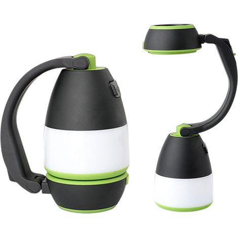 Lampada LED 3 in 1 Toivize per campeggio, tenda, scrivania e illuminazione d'accento, ricaricabile tramite USB, ideale per campeggio, casa e situazioni di emergenza. (1/5)