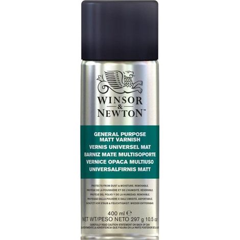 Bombe de vernis - Mat - Universel - Tout support - Winsor et Newton - 400ml