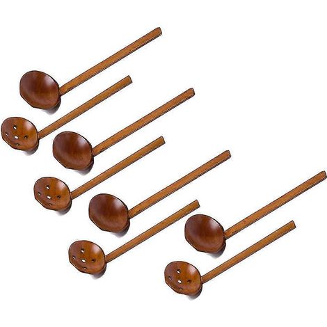 8.5 Inches Handcrafted Wooden Soup Spoon Ramen Ladle Strainer, Wooden Hot Pot Spoon Strainer Kitche (1/5)