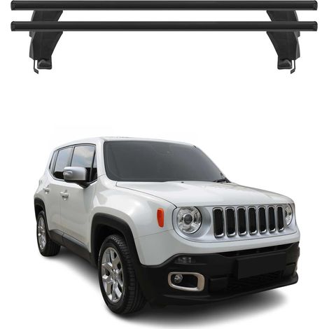 OMAC Dachträger Querträger Alu für Jeep Renegade 2015-2025 – Abschließbar – T-Nut – City-Crash-getestet – Max. 50 kg Schwarz (1/5)