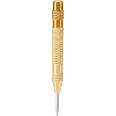 Pointeau automatique 12.7cm – acier ressort – verre / bois / plastique – détermination position perçage (1/5)