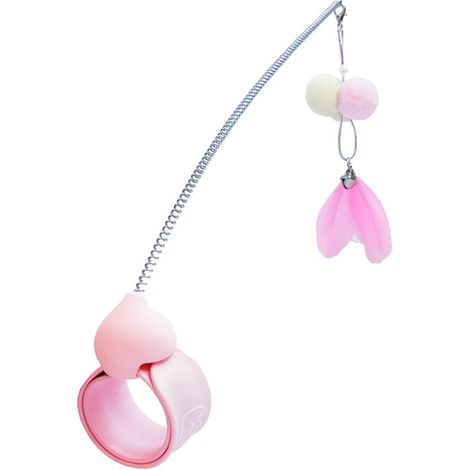 Baguette à plumes interactive pour chat (30 cm) - Jouet pour chaton (1/4)