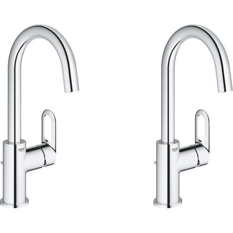 Grohe Bauloop - 2er-Set Einhand-Waschbeckenmischer Größe L (23763000)